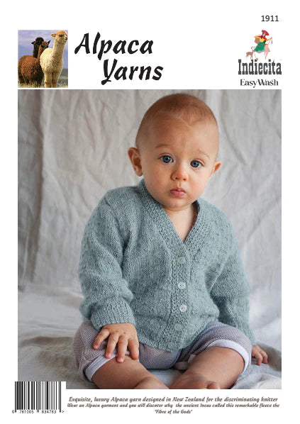 Kids - knit Pattern - 4 ply - Baby's Cardigan & Hat 1911