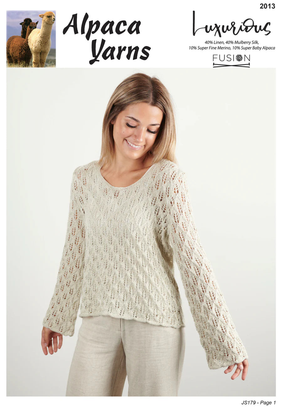 Knit Patterns - Women - Lacy Sweater 2013